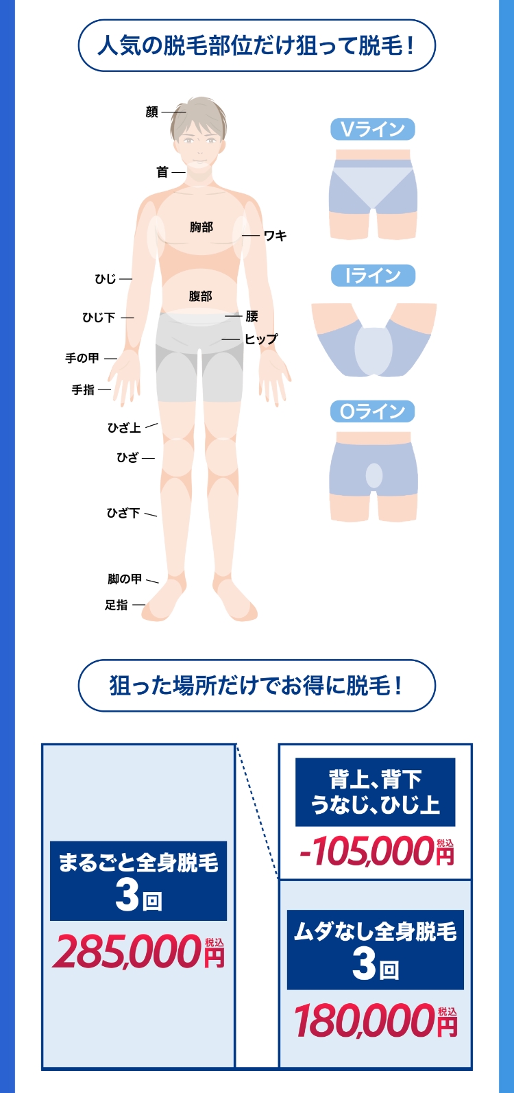 ムダ無し全身脱毛