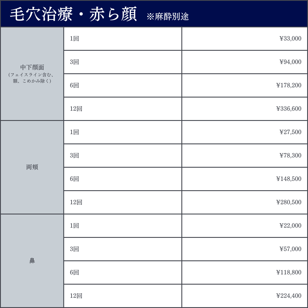 ポテンツァの料金